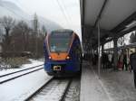 Ebenfalls Aushilfsdienste bei der Berchtesgadener Land Bahn verrichtet  zur Zeit 427 507 der CANTOS-Bahn.