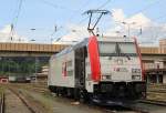 185 665-7 war am 2. Mai 2014 im Bahnhof von Kufstein abgestellt.