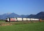 189 901 am 7. April 2014 mit dem  EKOL -Zug bei Bernau am Chiemsee.