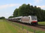 lokomotion-9/405581/186-284-ist-am-24-mai 186 284 ist am 24. Mai 2014 mit einem Autozug bei Vogl in Richtung Rosenheim unterwegs.