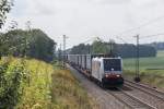 186 283 mit dem  Walter-Zug  am 20. August 2015 bei Hilperting.