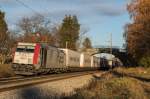 lokomotion-9/465078/185-664-0-war-am-6-november 185 664-0 war am 6. November 2015 bei bersee am Chiemsee mit dem 'EKOL'-Zug in Richtung Mnchen unterwegs.