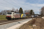 lokomotion-9/488298/189-918-und-189-912-mit 189 918 und 189 912 mit dem 'Intercombi'-Zug am 5. Mrz 2016 bei bersee am Chiemsee.