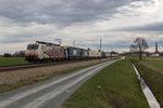 189 905-3 mit dem  Ekol -Zug am 30. Mrz 2016 bei bersee am Chiemsee.