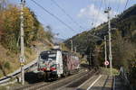 lokomotion-9/633658/193-775-kam-kurze-zeit-spaeter 193 775 kam kurze Zeit spter alleine vom Brenner zurck. Aufgenommen am 16. Oktober 2018 in St. Jodok.