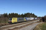 lokomotion-9/685230/189-903-mit-dem-interkombi-aus 189 903 mit dem 'Interkombi' aus Salzburg kommend am 6. Januar 2020 bei Grabenstätt.