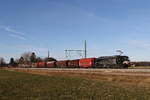 lokomotion-9/686817/193-666-mit-einem-mischer-am 193 666 mit einem 'Mischer' am 17. Januar 2020 bei bersee am Chiemsee.