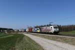 lokomotion-9/694749/185-666--189-912-moving 185 666 & 189 912 'Moving Europe' aus Mnchen kommend am 2. April 2020 bei Grabensttt im Chiemgau.