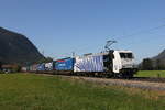 185 662 war am 15. September 2020 mit einem  KLV  bei Niederaudorf in Richtung Brenner unterwegs.