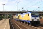 146 533-5 ist am 31. Juli 2013 auf dem Weg nach Tostedt. Aufgenommen in Hamburg-Harburg.