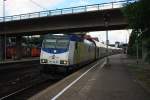 146 09 kurz vor der Abfahrt nach Lneburg am 31. Juli 2013 im Bahnhof von Hamburg-Harburg.
