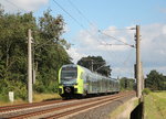 nordbahn/521947/429-001-der-nordbahn-am-30 429 001 der 'Nordbahn' am 30. August 2016 bei Wulfsmoor.