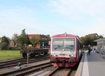 629 171-2 steht am 31. August 2016 abfahrbereit im Bahnhof von Niebll.