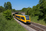 oberpfalzbahn/818101/1648-209-am-27-mai-2023 1648 209 am 27. Mai 2023 bei Neustadt in der Oberpfalz.
