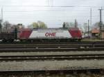 185 534-5 der  OHE  war am 27. Mrz 2011 im Bahnhof von Rosenheim abgestellt.