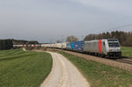 Railpool/496096/185-679-war-am-2-april 185 679 war am 2. April 2016 mit dem 'Ekol'-Zug bei Htt in Richtung Salzburg unterwegs.