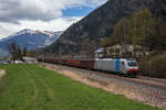 Railpool/551258/186-288-war-mit-einem-schrottzug 186 288 war mit einem Schrottzug am 7. April 2017 bei Freienfeld/Campo di Trens in Richtung Sden unterwegs.