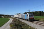 Railpool/715168/186-283-mit-dem-ekol-aus 186 283 mit dem 'Ekol' aus Mnchen kommend am 4. Oktober 2020 bei Grabensttt.