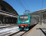 464 031 bei der Ausfahrt aus dem Bahnhof  Brenner  am 19.