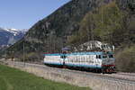 BR E 652/551776/652-175-und-652-032-auf 652 175 und 652 032 auf dem Weg vom Brenner in den Sden. Aufgenommen am 8. April 2017 bei Freienfeld/Campo di Trens.
