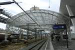 Der  Salzburger Hauptbahnhof  whrend der Umbauarbeiten am 11.