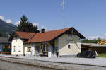 Der Bahnhof von  Niedernsill  der  Pinzgauer Lokalbahn  am 26. Mai 2017.