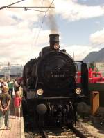 638.1301 der BB beim Bahnhofsfest am 24. August 2008 in
Wrgl/Tirol. Anlsslich der Feirerlichkeiten  150 Jahre Eisen-
bahn in Tirol.