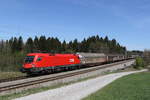 br-1016/696086/1016-027-war-am-15-april 1016 027 war am 15. April 2020 mit einem Schiebewandzug in Richtung Mnchen unterwegs. Aufgenommen bei Grabensttt im Chiemgau.