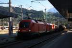 1116 072-0 durchfhrt am 15. August 2013 den Innsbrucker Bahnhof.