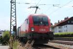 1116 094-4 am 17. Juni 2012 im Bahnhof von Prien am Chiemsee.