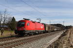 br-1116/689957/1116-198-mit-einem-schiebewandzug-am 1116 198 mit einem Schiebewandzug am 22. Februar 2020 bei Grabensttt im Chiemgau.