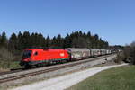 1116 148 mit Schiebewandwagen am 6. April 2020 bei Grabensttt.