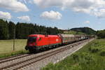 br-1116/700761/1116-078-mit-einem-schiebewandwagenzug-auf 1116 078 mit einem Schiebewandwagenzug auf dem Weg nach Mnchen am 2. Juni 2020 bei Grabensttt.