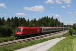 br-1116/700771/1116-139-mit-dem-ec-213 1116 139 mit dem 'EC 213' aus Salzburg kommend am 2. Juni 2020 bei Grabensttt im Chiemgau.