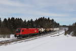 br-1116/724868/1116-198-war-am-27-januar 1116 198 war am 27. Januar 2021 mit einem 'Mischer' bei Grabensttt im Chiemgau in Richtung Mnchen unterwegs.