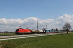 br-1116/732763/1116-131-mit-dem-walter-zug-aus 1116 131 mit dem 'WALTER-Zug' aus Salzburg kommend am 16. April 2021 bei bersee am Chiemsee.