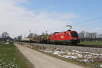 br-1116/771037/1116-166-war-am-4-april 1116 166 war am 4. April 2022 mit einem 'Mischer' bei bersee am Chiemsee in Richtung Salzburg unterwegs.
