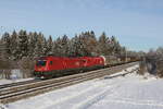 br-1116/797117/1116-266-und-1116-104-aus 1116 266 und 1116 104 aus Salzburg kommend am 13. Dezember 2022 bei Grabensttt im Chiemgau.