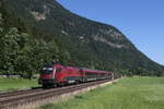 br-1116/823715/1116-218-auf-dem-weg-nach 1116 218 auf dem Weg nach Innsbruck am 29. Juni 2023 bei Niederaudorf.