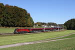 br-1116/830273/1116-250-aus-salzburg-kommend-am 1116 250 aus Salzburg kommend am 25. Oktober 2023 bei Axdorf im Chiemgau.