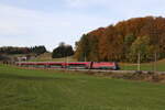 1116 226 war am 9. November 2023 bei Axdorf in Richtung Salzburg unterwegs.