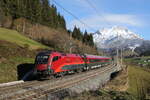 1116 234 war am 23. November 2023 bei Pfaffenschwend in Richtung Innsbruck unterwegs.