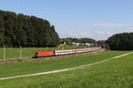 br-1116/864547/1116-097-mit-einem-ec-aus 1116 097 mit einem 'EC' aus Salzburg kommend am 18. September 2024 bei Axdorf.