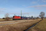 br-1116/873773/1116-130-mit-einer-night-jet-garnitur-aus 1116 130 mit einer 'Night-Jet-Garnitur' aus Salzburg kommend am 24. Januar 2025 bei bersee am Chiemsee.