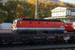 1144 201-1 auf dem Abstellgleis im Bahnhof von Kustein/Tirol. Aufgenommen am 30. Oktober 2011.