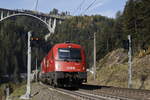 1216 007 mit einen  EC  auf dem Weg zum Brenner am 16.