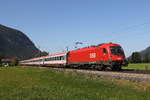 br-1216/713101/1216-005-mit-einem-ec-auf 1216 005 mit einem 'EC' auf dem Weg zum Brenner am 15. September 2020 bei Niederaufdorf im Inntal.