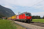 br-1293-2/712628/1293-064-war-am-10-september 1293 064 war am 10. September 2020 mit 'Frlich-Aufliegern' bei Niederaudorf im Inntal in Richtung Brenner unterwegs.