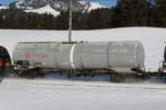 kesselwagen/766881/7836-198-zans-von-ermewa-am 7836 198 (Zans) von 'ERMEWA' am 12. Februar 2022 bei Fieberbrunn/Tirol.