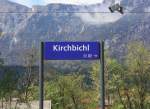 bahnhoefehaltepunkte/465809/kirchbichl-im-inntal-am-19-april 'Kirchbichl' im Inntal am 19. April 2014.